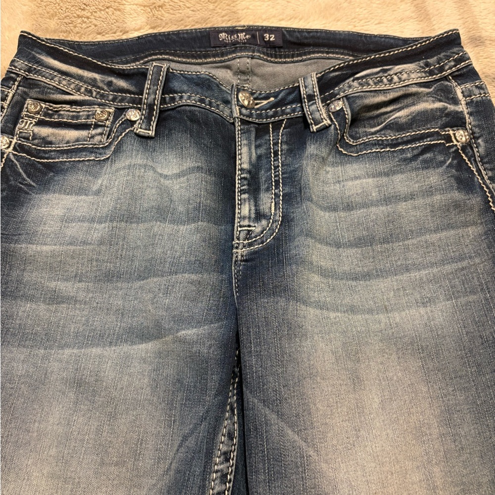 Miss Me Light Blue Boot Cut Jeans